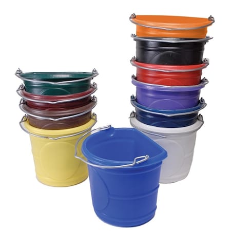 Beloved Flat Back Water Bucket, Yellow - 20 qt. BE2592761
